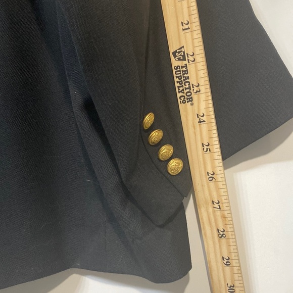 Varsity Hall Suit Blazer USA Lined 44 Black - Picture 7 of 10